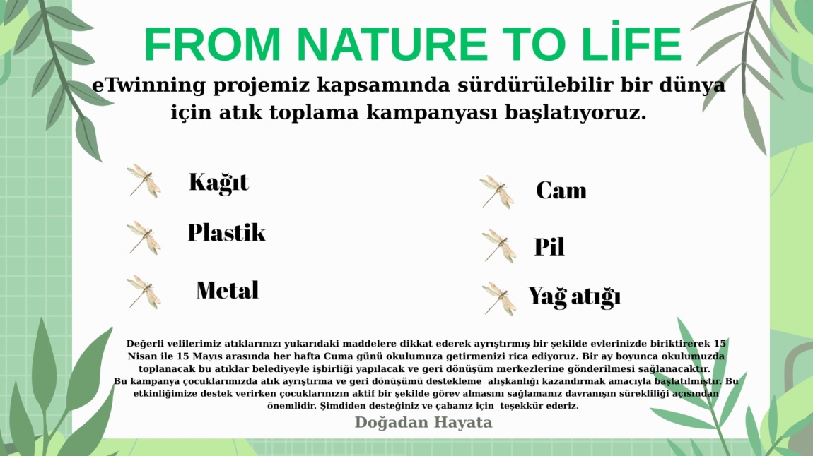 FROM NATURE TO LİFE ATIK TOPLAMA 